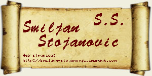 Smiljan Stojanović vizit kartica